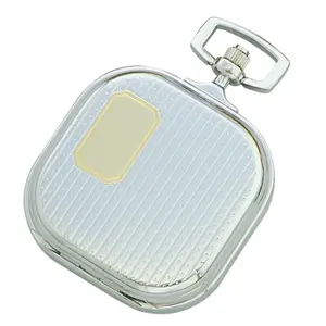 Charles-Hubert- Paris Brass Two-Tone Quartz Hunter Case Pocket Watch #