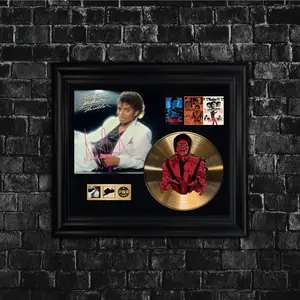 [SALE UP TO 45%] Michael Jackson Gold Vinyl Record Art – Handmade Framed LP Display