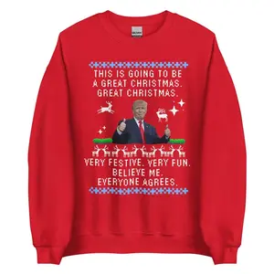 This is Going to be a Great Christmas Ugly Christmas Sweater, Funny Ugly Sweatshirt, Trump Ugly Sweater Menswear Athletic Menswear Athletic