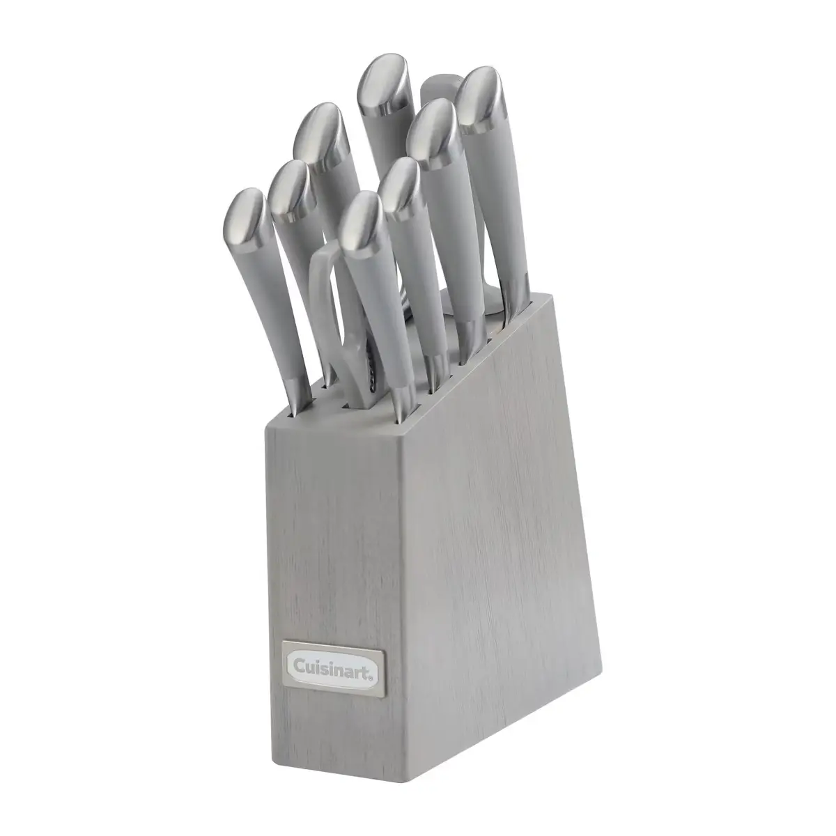 Cuisinart Stainless Steel Knife Cutlery Block Set Gray Classic 11pc Color Soft