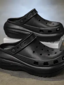 Thick Sole Height Increasing Couple Shoes, Two-Wear Open Toe Half Slipper, Casual Versatile Outdoor Sandals, Anti-Slip Wear-Resistant New Design