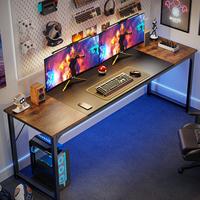 80 Inch Rustic Brown and Black