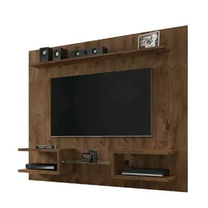 Handmade Wall Mounts for TV from 40" to 100" with Shelving - High-Quality Solution for Home Decor