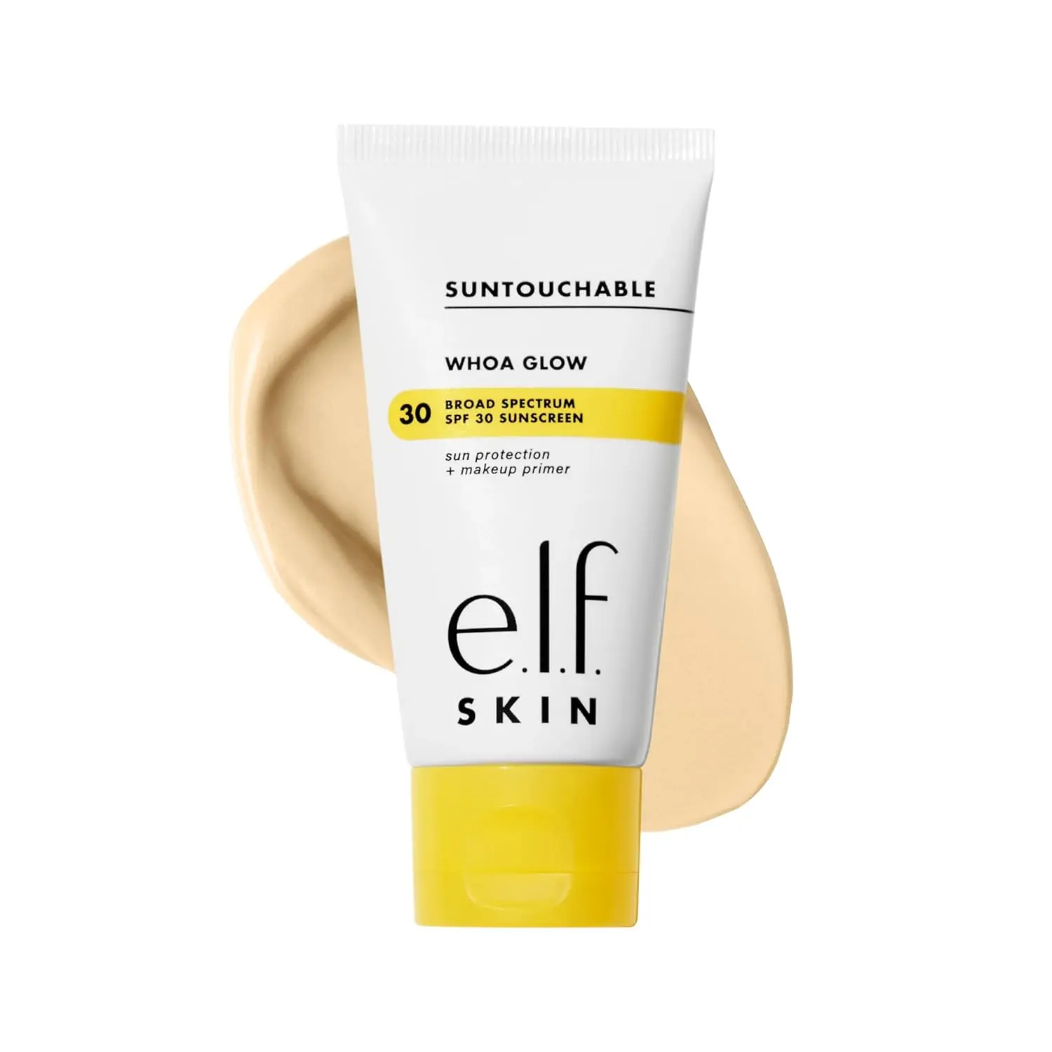 e.l.f. SKIN Suntouchable! Whoa Glow SPF 30, Lightweight Sunscreen & Makeup Primer For A Glowy Finish, Infused w/Hyaluronic Acid, Vegan & Cruelty-Free | Face Sunscreen & Makeup Primer with Hyaluronic Acid, Vegan & Cruelty-Free