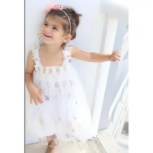 54 - Stars White Baby Dress