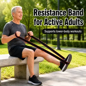 8-Segment Numbered Pilates Stretching Band for Seniors, Non-Slip Portable Resistance Band for Home Exercise, Yoga, Physical Therapy & Strength Training