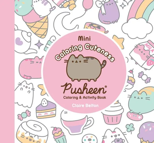 Pusheen Miniature Coloring & Activity Gallery Book - English Trade Paperback, Ultimate Gift for Pusheen Fans, Ideal for Fans of All Ages by Claire Belton, Coloring & Activity Book