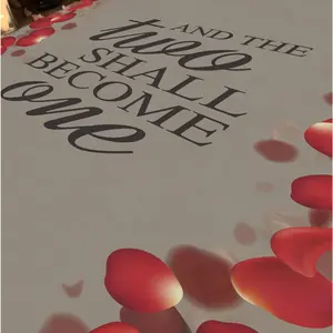 Two Shall Become One Wedding Aisle Runner