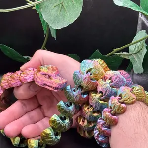 Articulated Snake 3.5 Feet Long/Fidget/Pick your Color/Long Snake/Snake Lovers/Gift/Hiss!