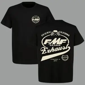🏁[100%cotton][Graphic Tee]FMF Racing Fuel 1973 Graphic Tee Viral Vintage Motocross Streetwear Racing Culture Shirt 100% Cotton Unisex Fit Soft Breathable Summer Top for Motorsport Fans Car Bike Enthusiasts Casual Apparel S–3XL Trend