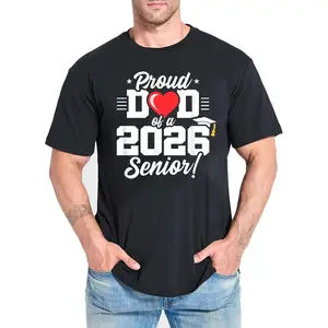 Proud Dad of a 2026 Senior Graduation Gift T-Shirt, Class of 2026 Father's Day Gift Tee for Men, Funny Proud Senior Dad Apparel Gift