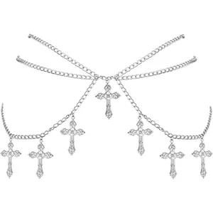 Sacina Gothic Cross Waist Chain & Belt - Emo, Punk, Grunge Accessories