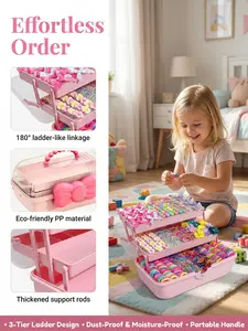 898/899pcs 2026 New Premium Girls' Hair Accessories Gift Box Set, a combo set including hundreds of flower and butterfly hair clips, colorful hair ties, high elasticity hair bands, suitable for daily styling, with optional matching storage box