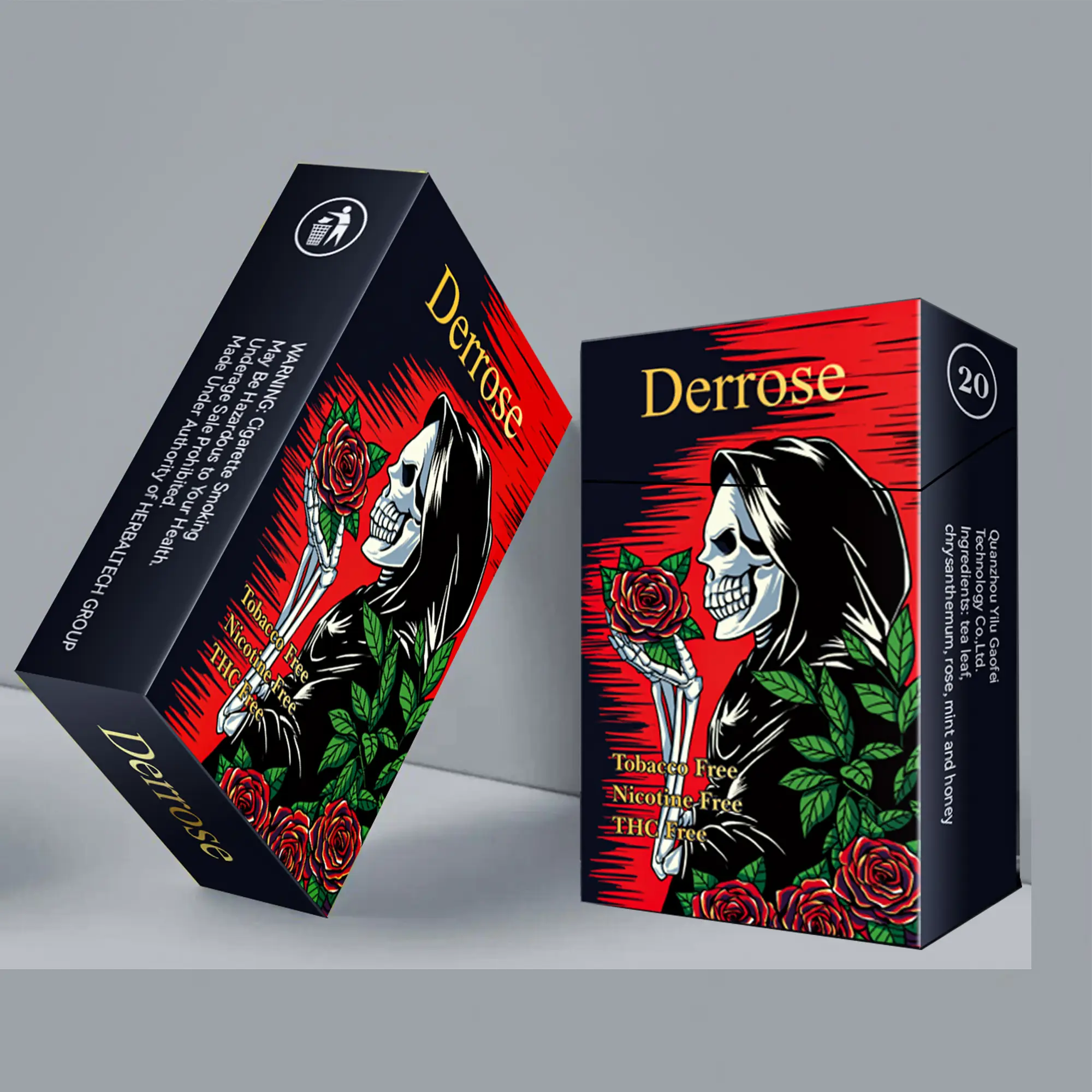 2 Packs 40 Sticks, Herbal tea stick, brewed for drinking or ignited for inhalation, Ingredients: tea leaf,chrysanthemum, rose, mint and honey, Made i