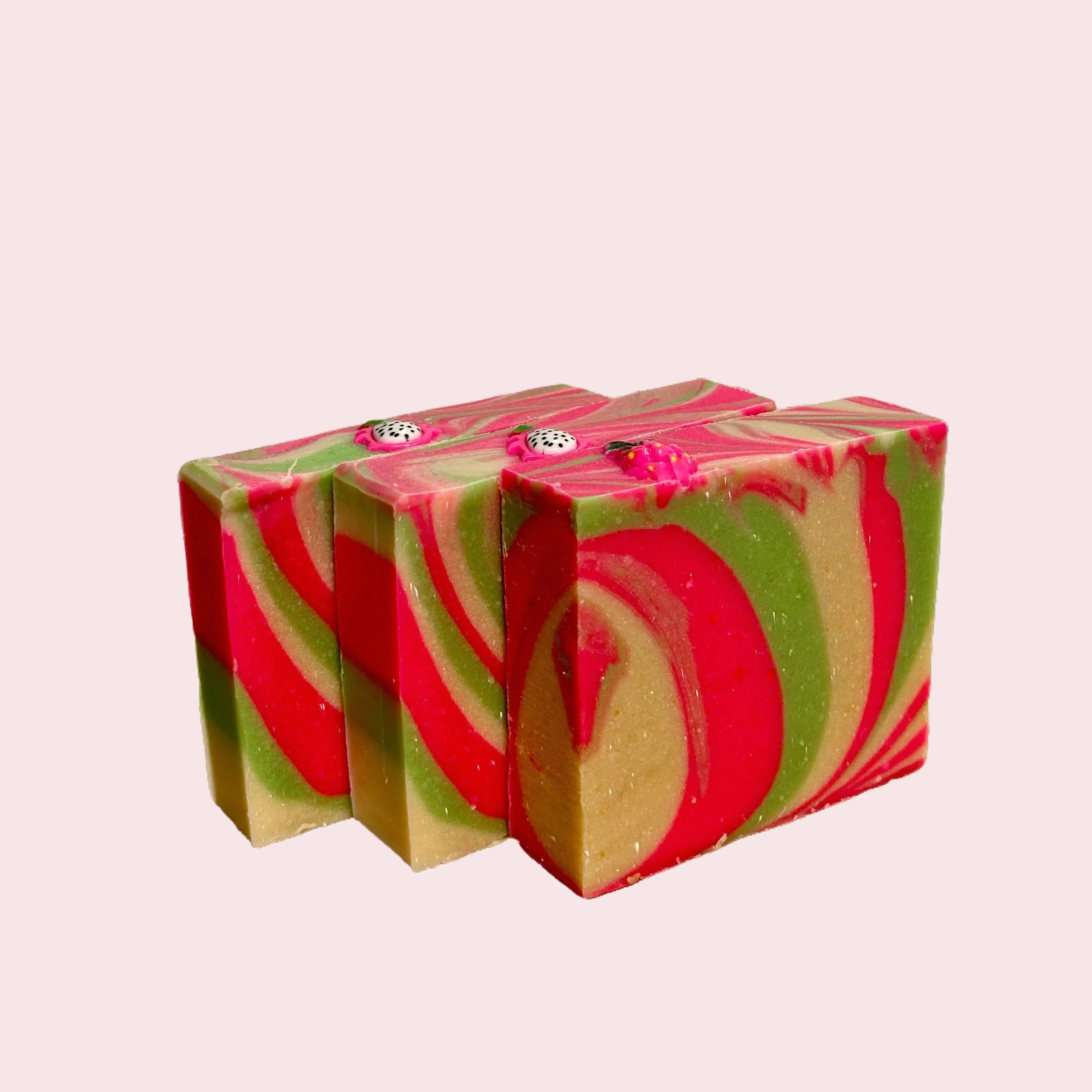 Pink Dragonfruit Coconut Milk Soap - Fruity Scented Body Care with Shea & Olive Oils for Soft Smooth Skin