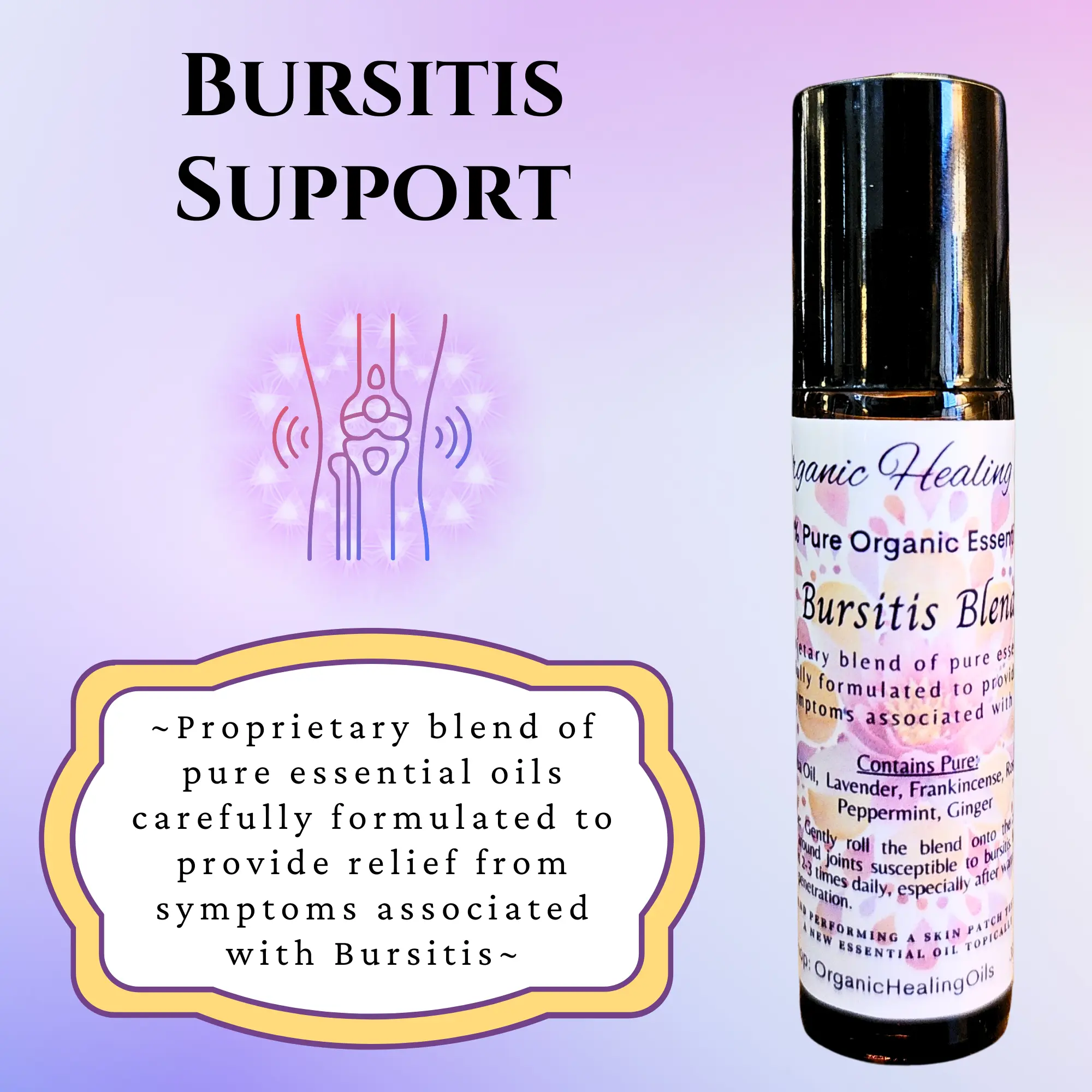 Bursitis Soothing Oil Blend | Joint & Muscle Comfort |10ml Roller