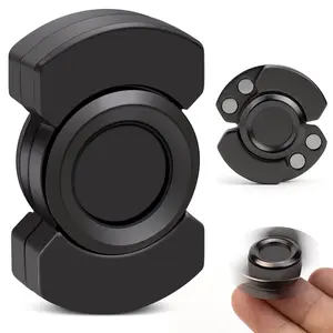 Mini Fidget Spinner Toy, Metal Design Stress Relief, Hand Spinner Toy for Adults, Cool Gadgets, Metallic Finger Spinner