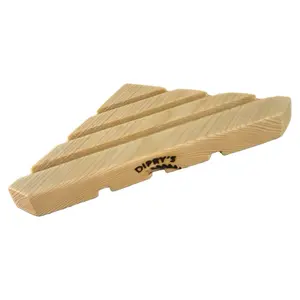 USA-Made Self-Draining Triangular Wooden Soap Dish for Shower and Kitchen, Airbnb-Quality