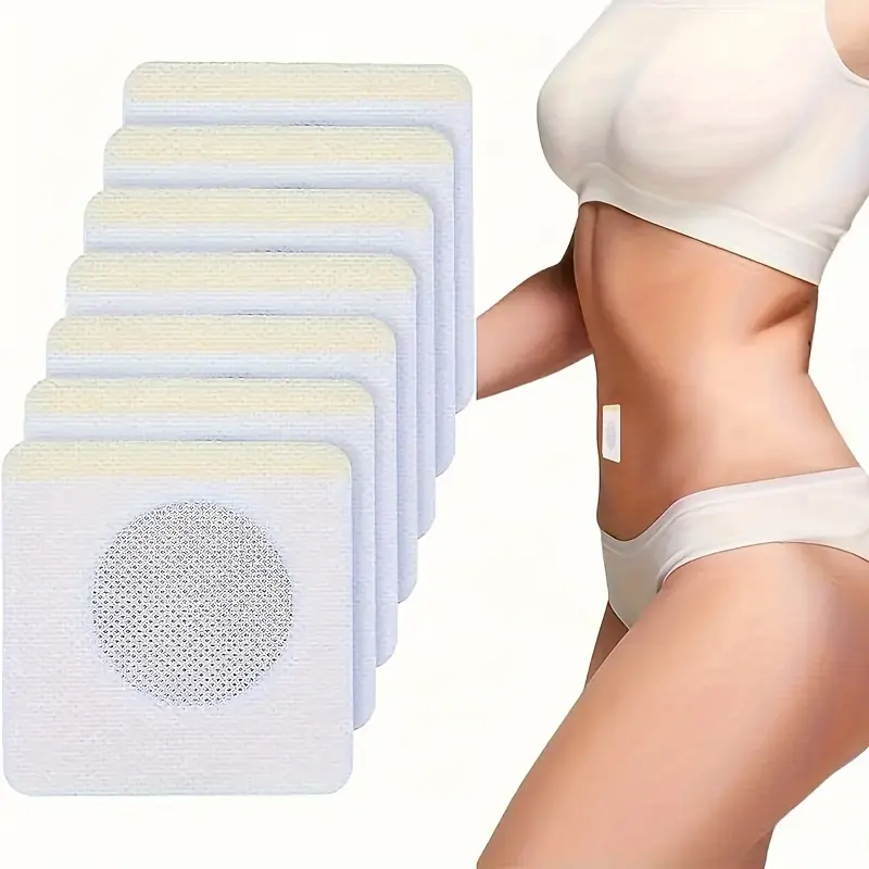 Deep Cleansing Sleep Detox Belly Button Patches Non-woven-shaped Style 30pcs Trial Pack Hypoallergenic Self-adhesive Castor Daily Use Circles Hot Compress Heat Pad heating pad heating pad for cramps ，heating pad，castor oil