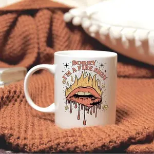 Fire Sign Zodiac Coffee Mug, Aries, Leo, Sagittarius Gift, Ceramic 11oz 15oz