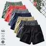 Men's Pocketed Drawstring Above-the-Knee Shorts - Athletic Activewear with Fitted Cut, Casual Breathable Machine-Washable Outdoor Wear Workout Bottoms