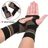 2-Pack Copper Fiber Wrist Brace Gloves, Wrist Brace for Working Out, Adjustable Compression Hand Braces for Men and Women with Breathable Mesh and Secure Straps, Ideal Hand and Wrist Support Wraps and Sports Wristbands