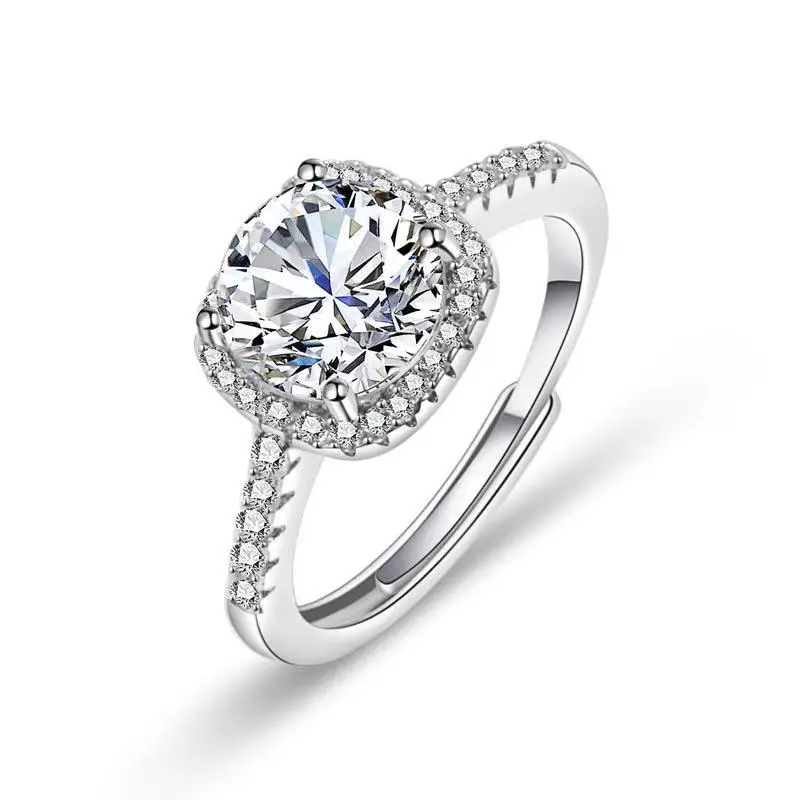 1ct Square Moissanite Ring