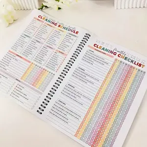 Home Cleaning Task Organizer Set, Includes Weekly Monthly Annual Checklist, Cleaning Tips, Home Cleaning Schedule