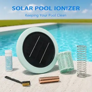 Naturuxa Solar Pool Ionizer – Covers 45,000 Gallons, Save $300-$750/Year, Uses 85% Less Chlorine, Copper & Silver Ions for Clean & Safe Pool – Easy Installation