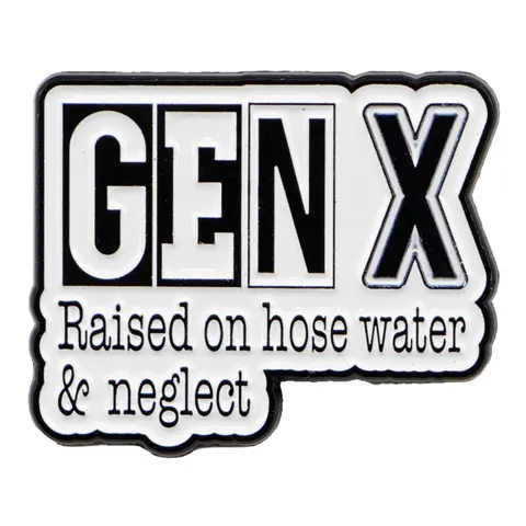Gen X Zinc Alloy Cartoon Design Decorative Badge Decoration Metal Pin Letter Brooch Pin, Fashion Accessory for All Seasons, Casual Style Jewelry for Men & Women Pin Included