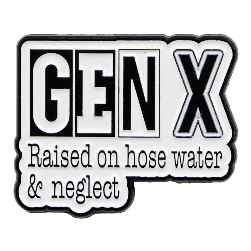 Gen X Zinc Alloy Cartoon Design Decorative Badge Decoration Metal Pin Letter Brooch Pin, Fashion Accessory for All Seasons, Casual Style Jewelry for Men & Women Pin Included