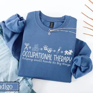 Occupational Therapy Sweatshirt • OT Crewneck • Pediatric OT Sweater • Helping Small Hands • Occupational Therapist Gift • COTA Ot Assistant