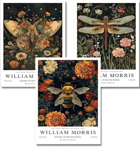 Vintage Diamond Painting DIY Animal Art Diamond Painting Kit for Adults Diamond Art Kit 5D Round Full Diamond Home Decoration 1/3/4/6Pack