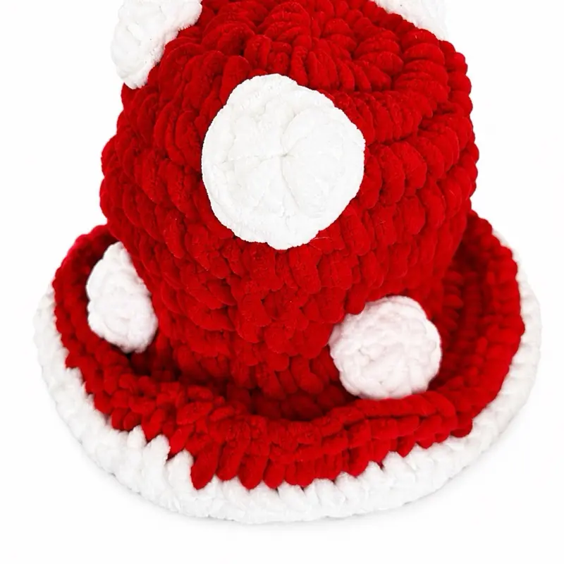 Mushroom knit beanie