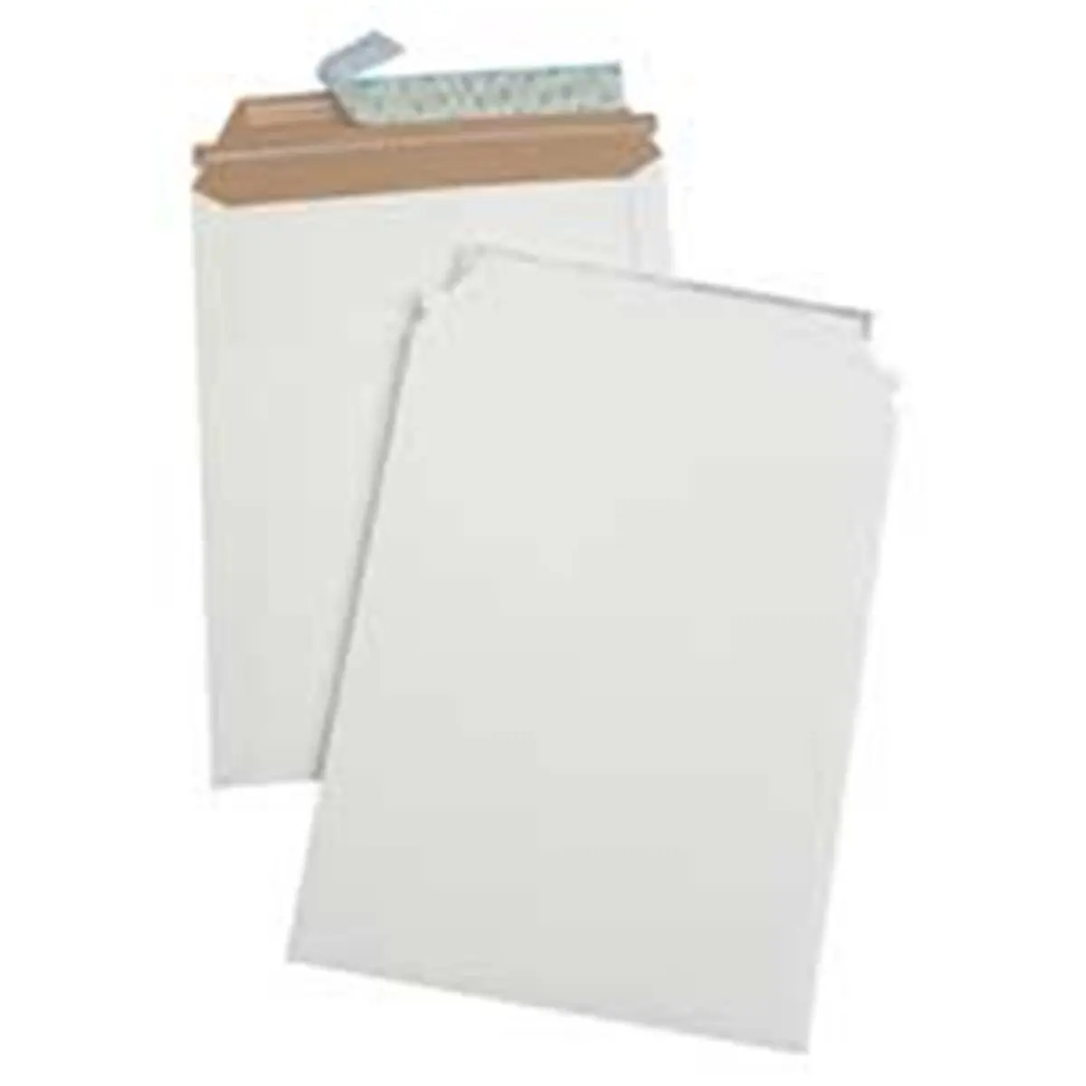 Quality Park Products Photo-Document Mailer - 24 Pt - 6in x 8in - White Mailing Envelopes with Redi-Strip, Tear-String Opening, No Moisture Seal, Office Stationery & Postal Supplies