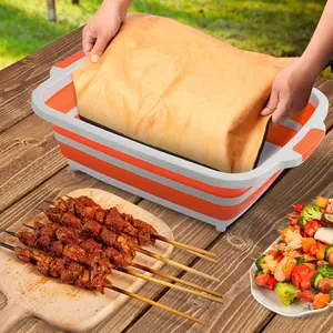 BBQ Barbecue Bag Foldable Lightweight Barbecue Bag Utensils Insulation