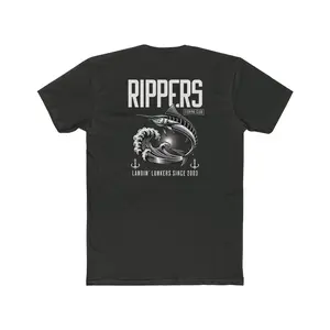 Rippers Fishing Club Cotton Crew Tee - Heavy Metal Graphic T-Shirt