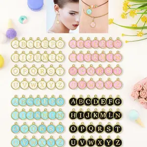104PCS Letter Charms for Jewelry Making Charm for Bracelet Initial Charms Alphabet Charms for Necklace Bracelet Jewelry DIY Making