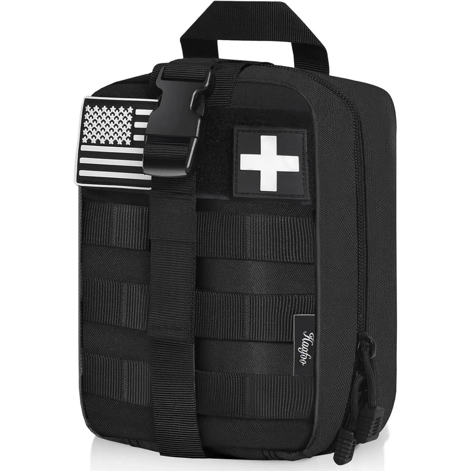 Tactical Rip-Away Molle Medical Pouch, 1000D Nylon IFAK Organizer with Multi-Pockets, Portable for Military Personnel and Outdoors, Quick Access, Civilians, High-Capacity, Tear Resistant