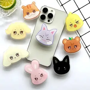 Chibi Members Y2k Group Phone Grip Music Gift For Bestie Fan Kpop Stylish Accessory