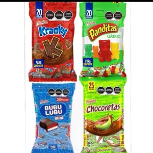 Ricolino Minis 4pack Bubulubu, Chocoretas, Panditas & Kranky— (20&25pz/bag)