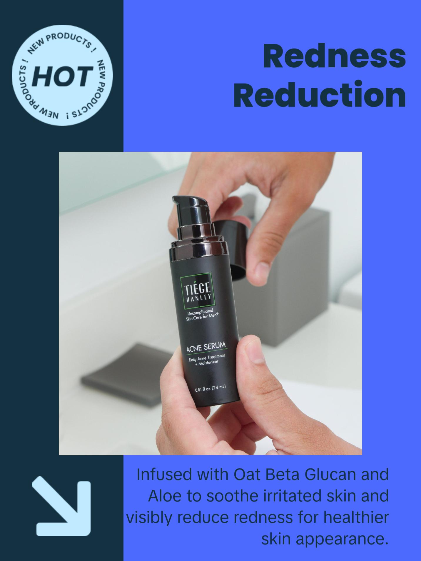 Tiege Hanley 2% Salicylic Acid Acne Serum - Tea Tree + Squalane + Niacinamide - Blackheads + Redness + Oily Skin