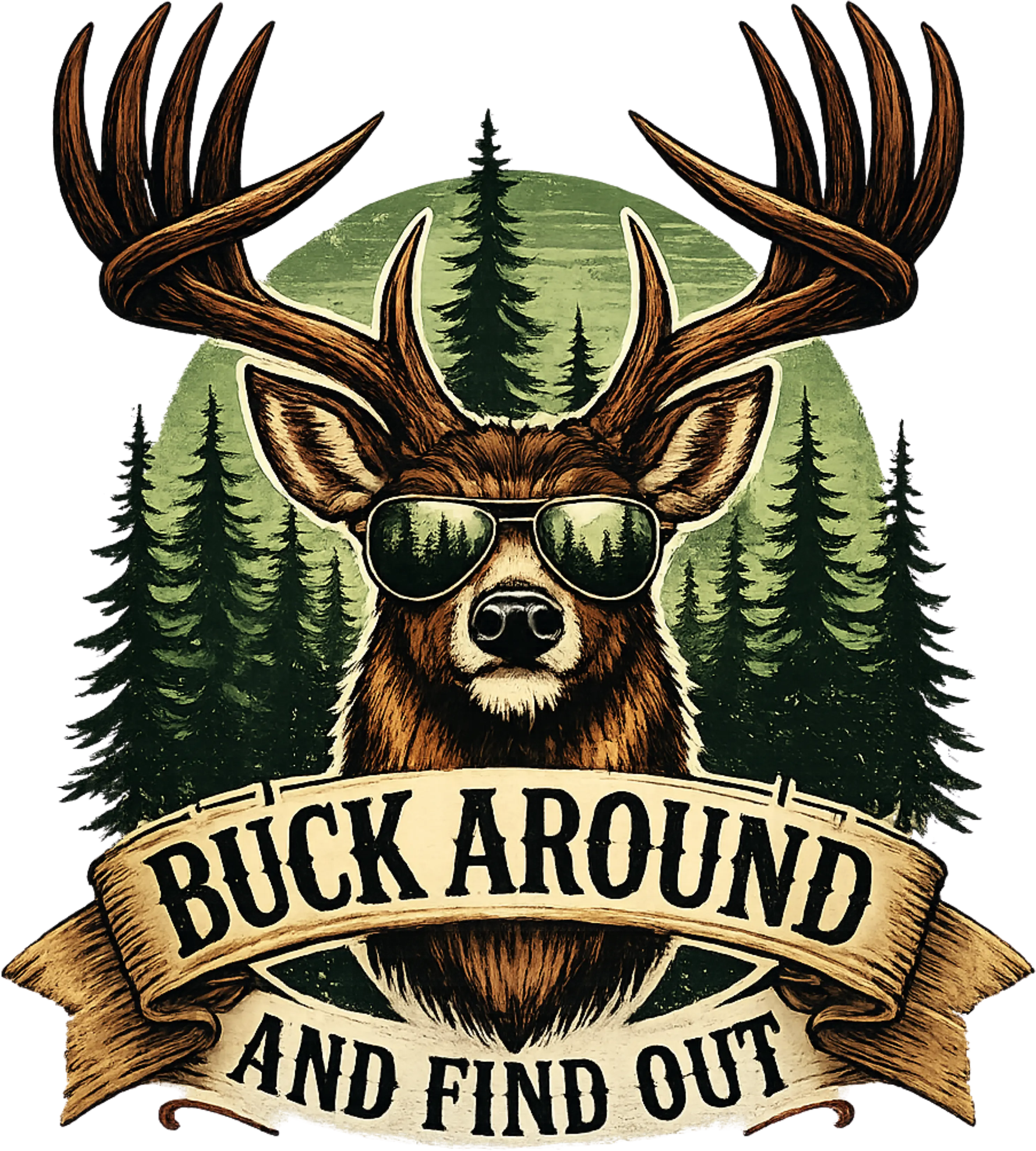 DTF Transfer – HK Buck Around Multi Sizes