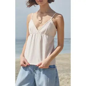 John Galt Women's Pink Striped Edith Tank Top