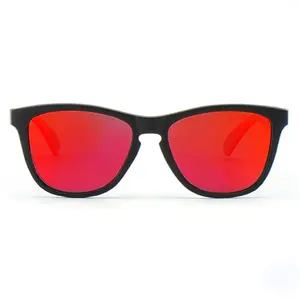 Revo® Rise Up - Revo® Mirrored Red Sunglasses with Black Frame and Red Lenses
