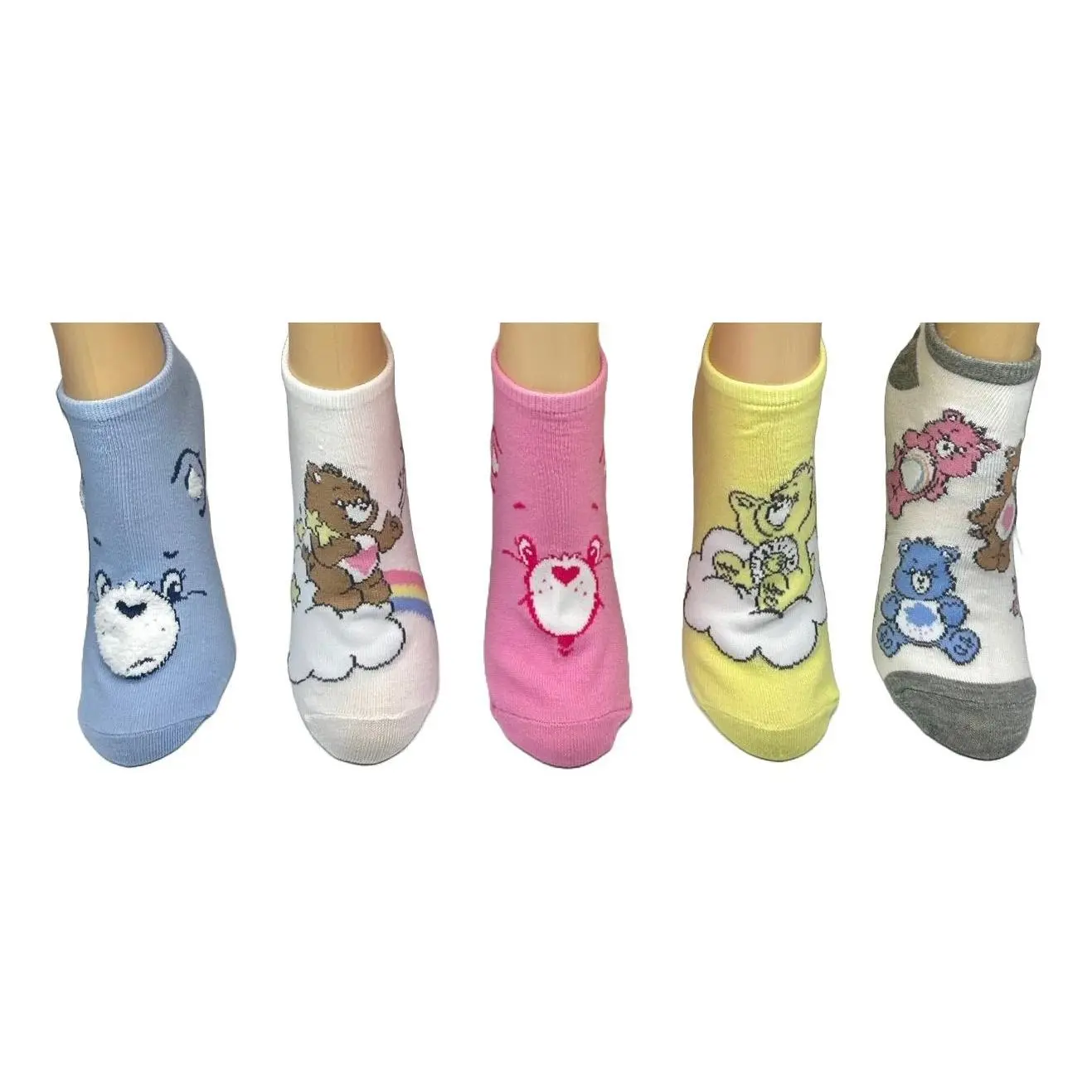 Care Bear Ladies' Set of 5 No-Show Character Sock Set