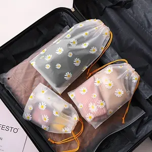 50pcs Daisy Drawstring Bags - Perfect for Shoes, Towels, Travel & Storage!