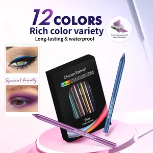 Multi-color Eyeliner Pencil - Sweat-proof Eyelid Pencil,Long-Lasting High Pigment Effect Makeup, Suitable for Any Look and Daily Use, Easy to Apply