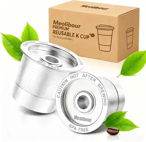 2 Pack Reusable K Cups Coffee Pods for Keurig 1.0: Stainless Steel Refillable K Cup - Reusable Coffee Filter for Keurig 1.0 Coffee Maker, Eco-Friendly, Innovative Design