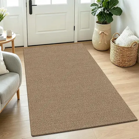 [FallDealsForYou] HEBE Washable Cotton Woven Braided Indoor Doormat Kitchen Runner Small Area Rug, Rubber Backed Entry Rug for Kitchen, Neutral Morden Indoor Throw Rugs Carpet, Large Door Mat for Front Porch, Entrance